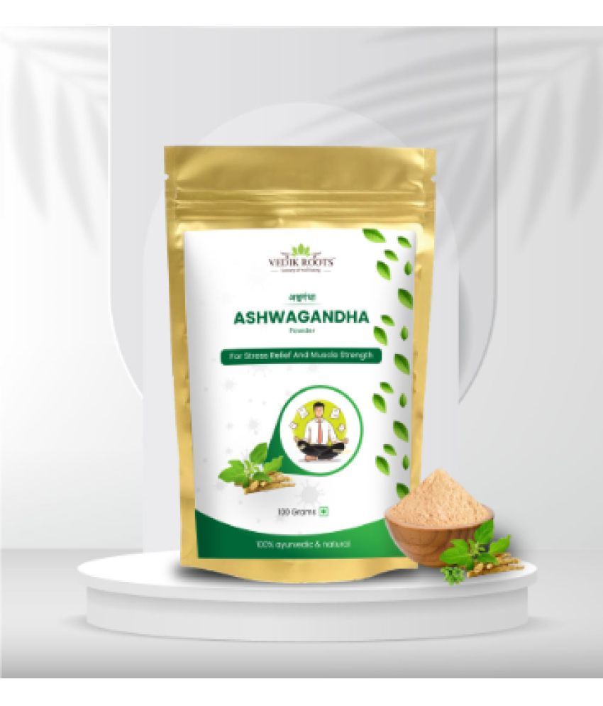     			Vedikroots Ashwagandha Powder/Churn - A Stress Relief Elixir For An Active Lifestyle | Enriched With 100% Natural Ashwagandha Extracts(100 GM)