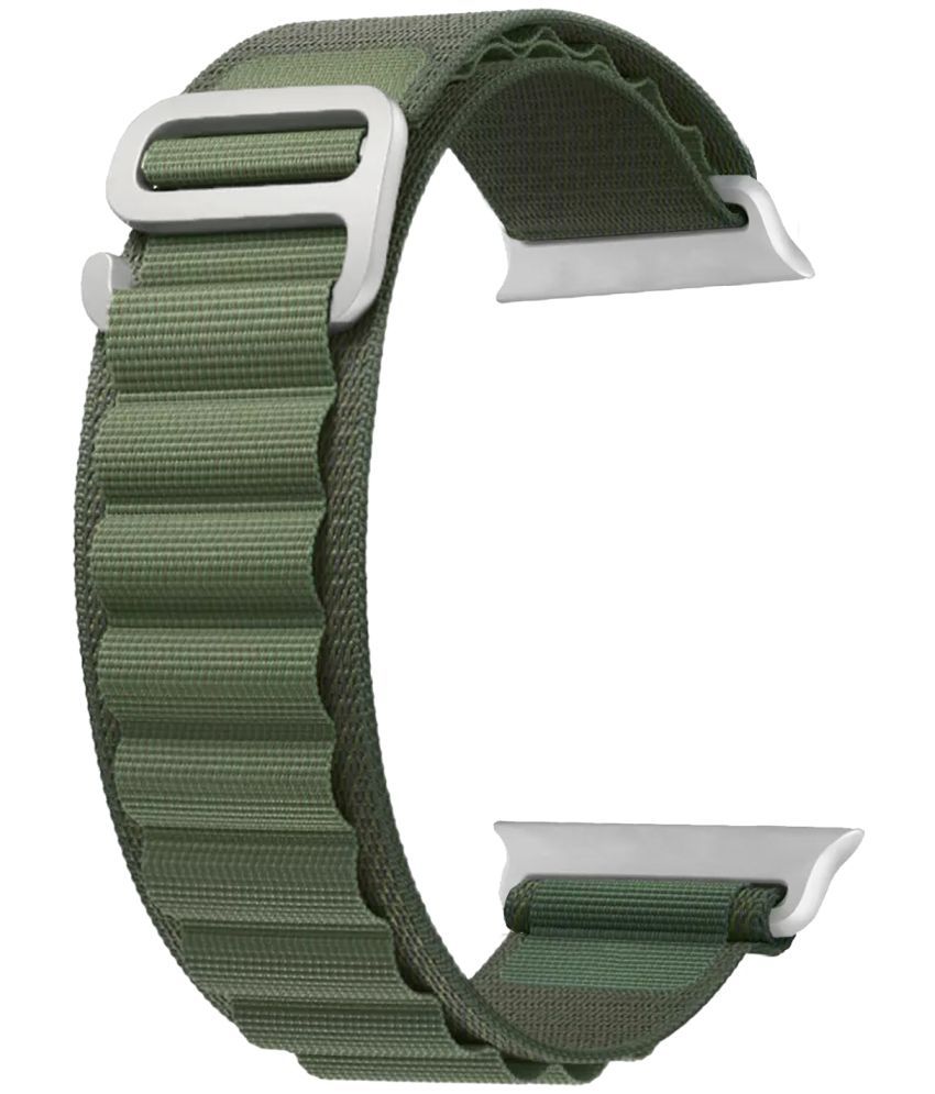     			ACM Watch Strap Slide Nylon compatible with Pebble Forte Smartwatch Sports Hook Band Green