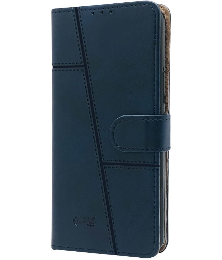     			Doyen Creations Blue Flip Cover Artificial Leather Compatible For Oppo A57 2022 ( Pack of 1 )