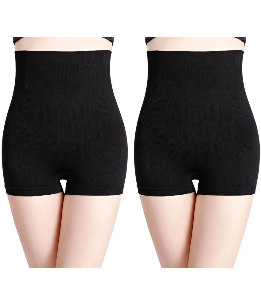     			Flenzy Pack of 2 Cotton Women's Thigh Compressor ( Black )