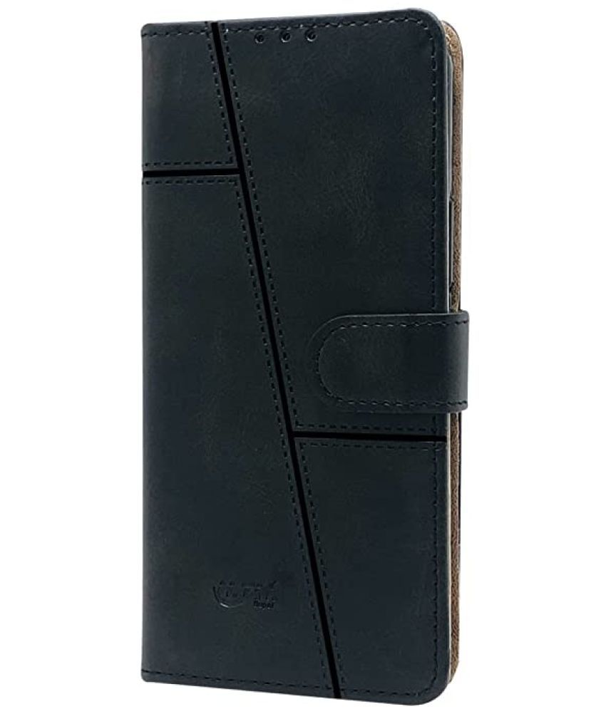     			Kosher Traders Black Flip Cover Artificial Leather Compatible For Vivo Y31 ( Pack of 1 )