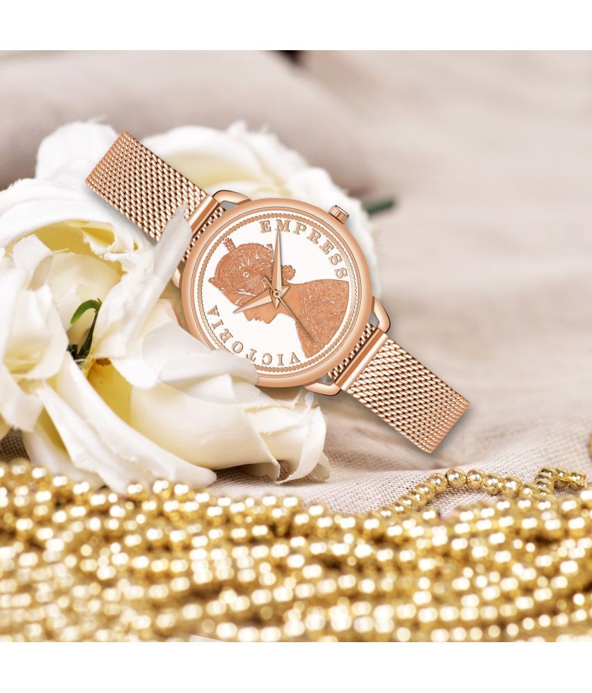     			MARKRIN Rose Gold Brass Analog Womens Watch