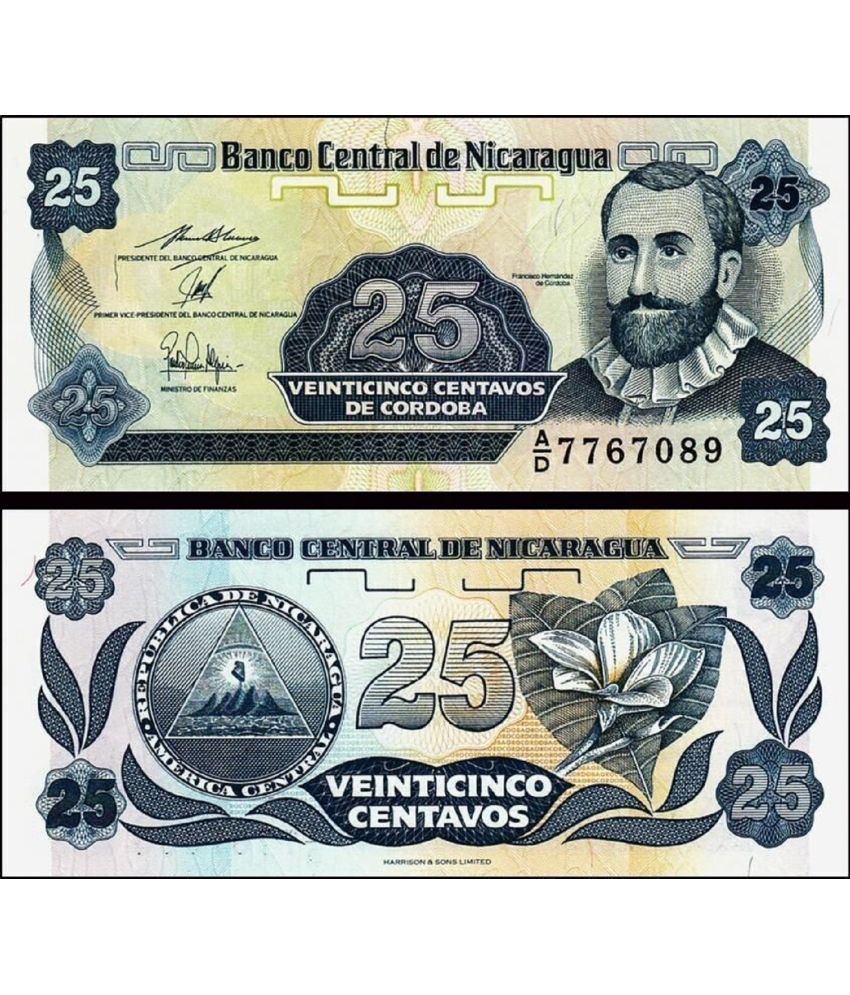     			Nicaragua 25 Centavos Top Grade Gem UNC Banknote