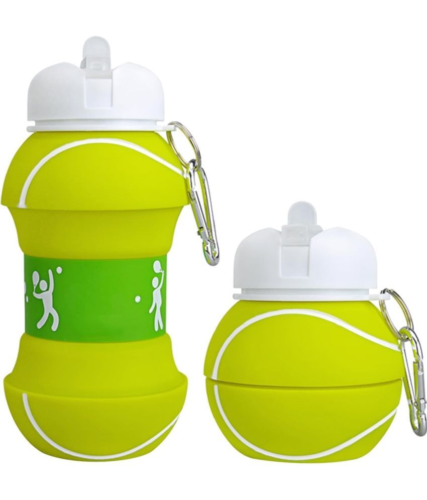     			RIVERNEST Multicolour Silicone Water Bottle 500 mL ( Set of 1 )