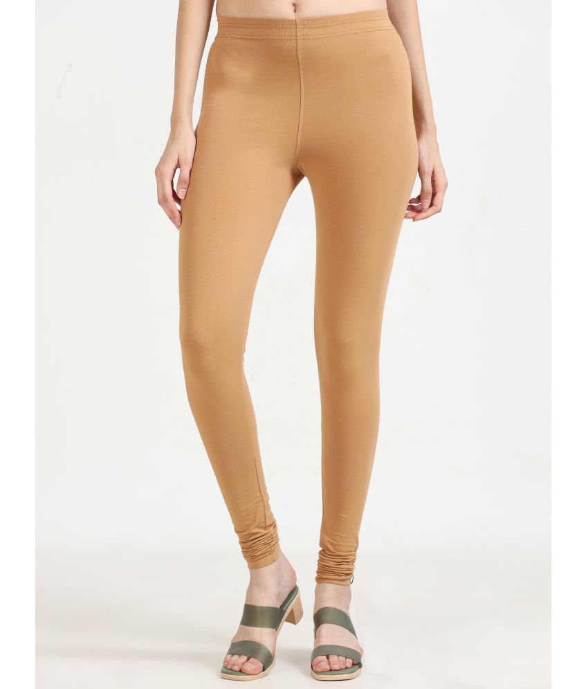     			RUNSTARS Pack of 1 Lycra Women's Leggings ( Tan )