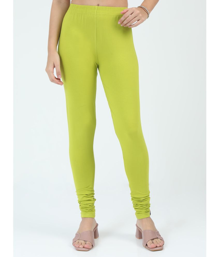     			RUNSTARS Pack of 1 Lycra Women's Leggings ( Green )