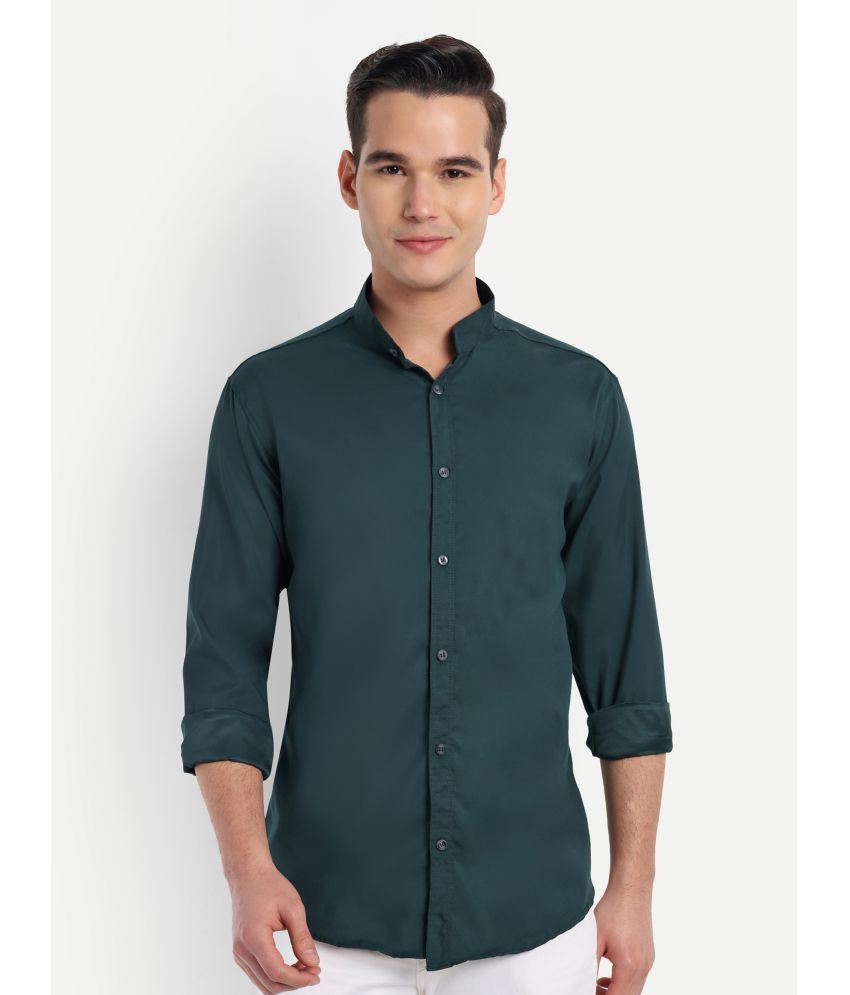     			S-LINE Cotton Slim Fit Full Sleeves Men's Formal Shirt - Green ( Pack of 1 )