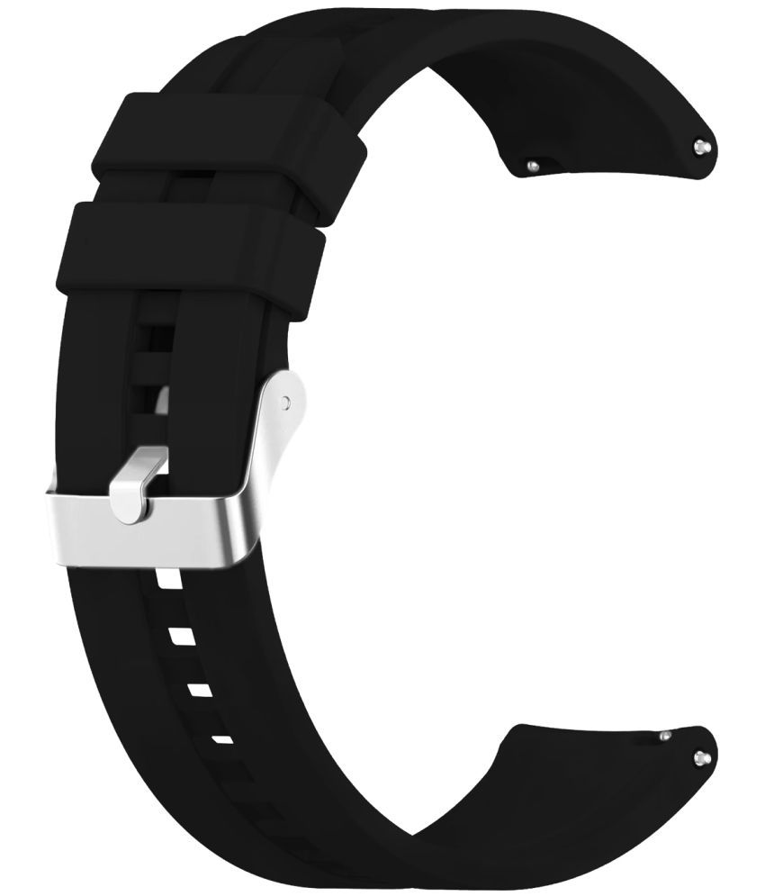     			ACM Watch Strap Silicone Belt 22mm compatible with Cellecor M2 Aqua Smartwatch Classic Band Black