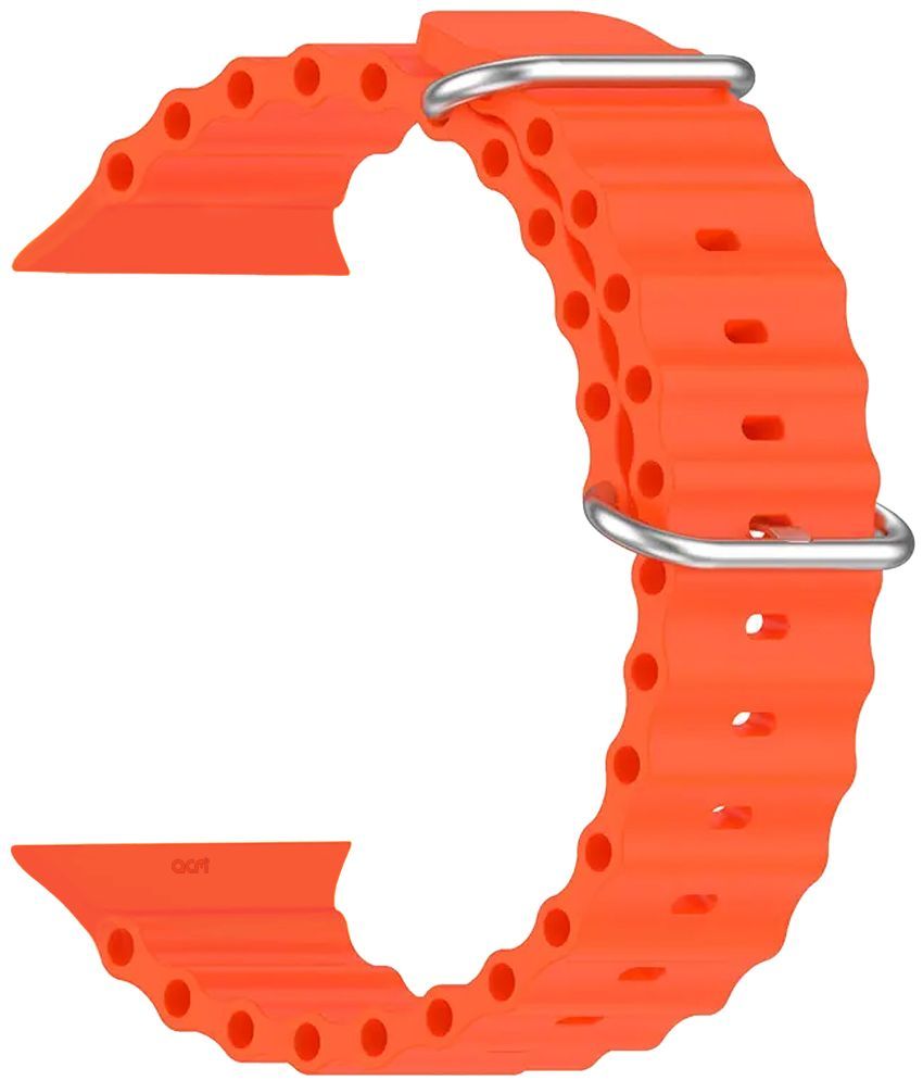     			ACM Watch Strap Slide Silicone Smart Belt compatible with Crossbeats Ignite Series 4 Max Smartwatch Classic Band Orange