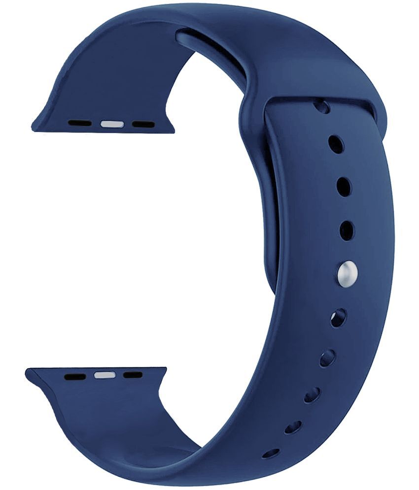     			ACM Watch Strap Slide Silicone Belt compatible with Fire-Boltt Ring Plus Bsw005 Smartwatch Sports Band Dark Blue