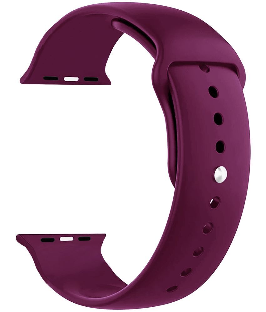     			ACM Watch Strap Slide Silicone Belt compatible with Fire-Boltt Gladiator Plus Bsw168 Smartwatch Sports Band Burgundy Purple