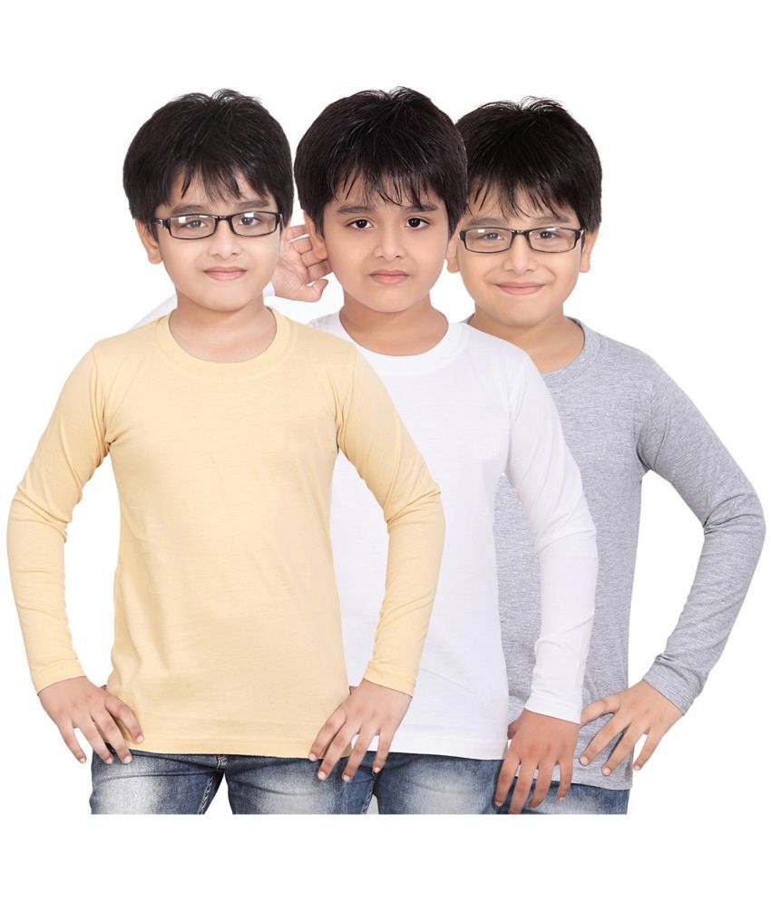     			CRT Enterprises Pack of 3 Boys Cotton T-Shirt ( Multicolor )