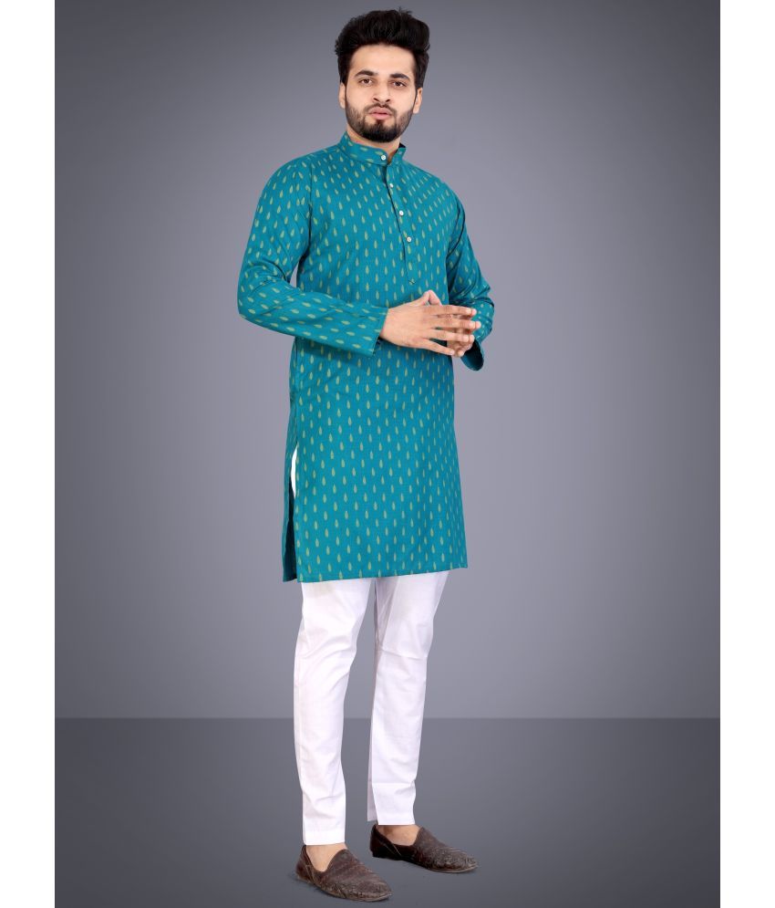     			Nofilter Blue Cotton Blend Men's Regular Kurta ( Pack of 1 )