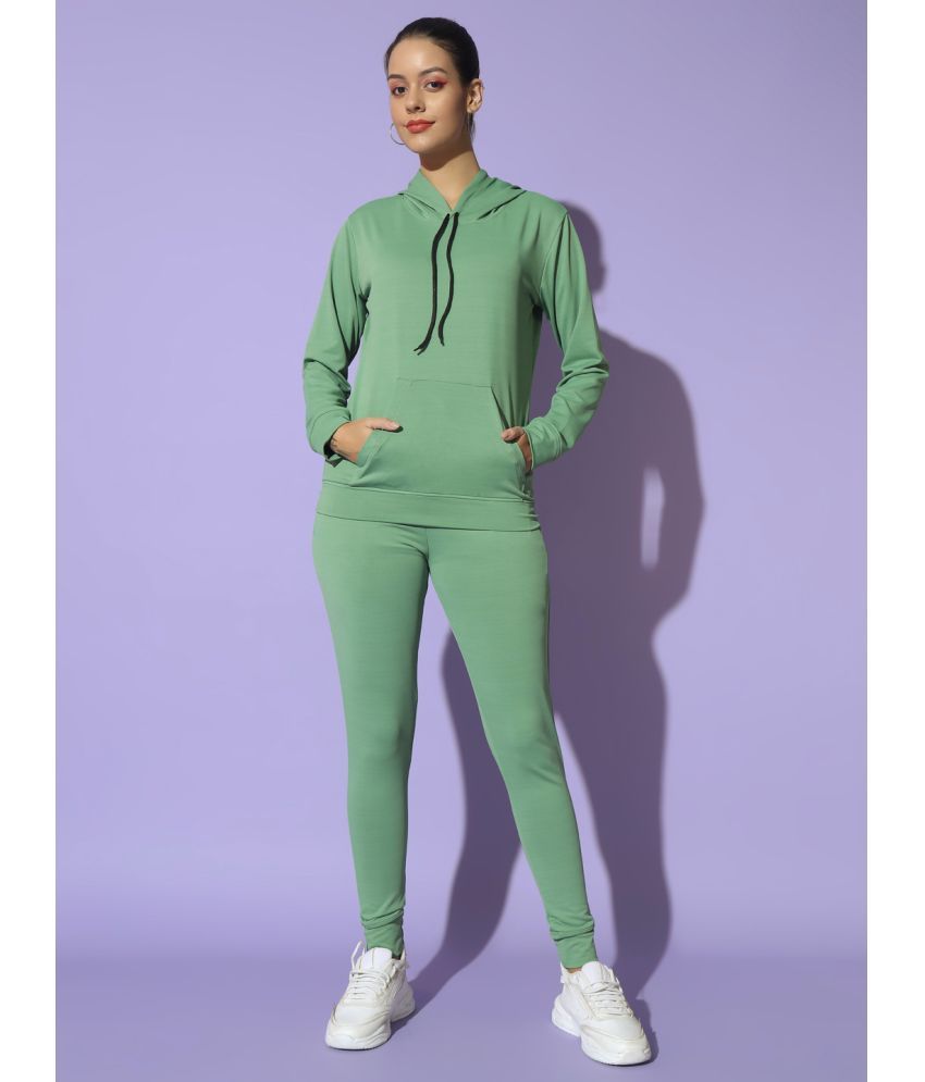     			Unicus Apparel Green Polyester Solid Tracksuit - Pack of 1