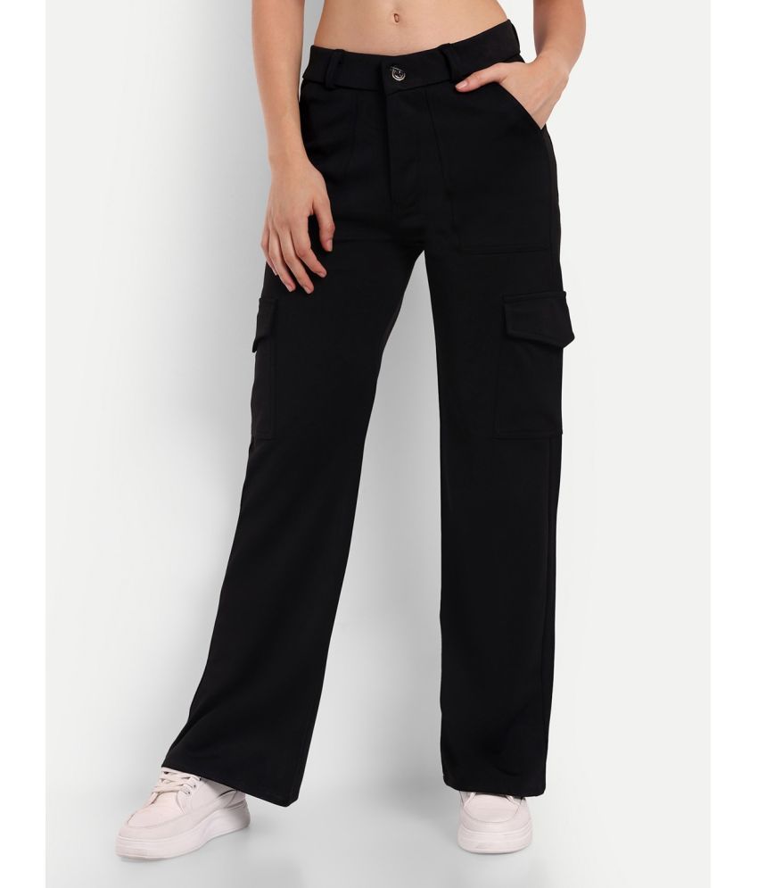     			Broadstar Pack of 1 Rayon Straight Women's Cargo Pants ( Black )