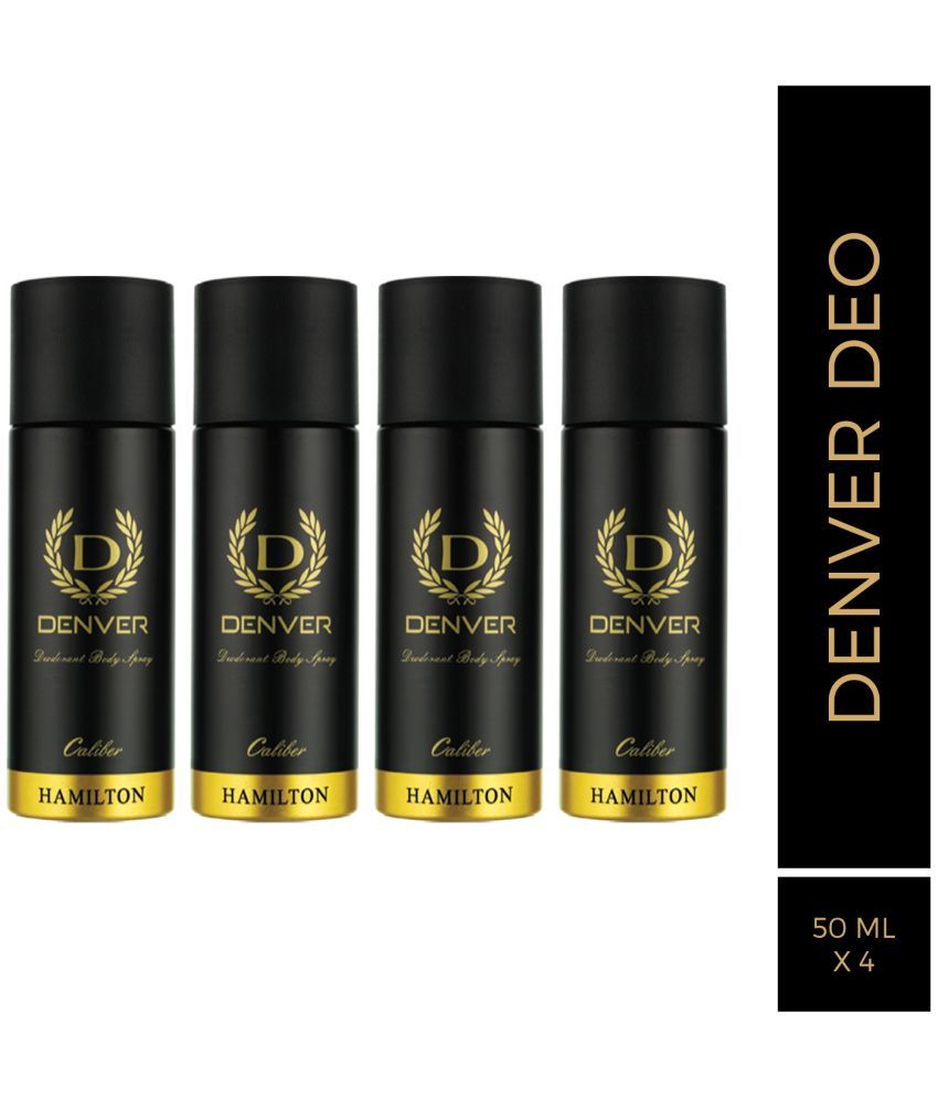     			Denver Caliber Nano Deodorant Spray for Men 50 ml each ( Pack of 4 )