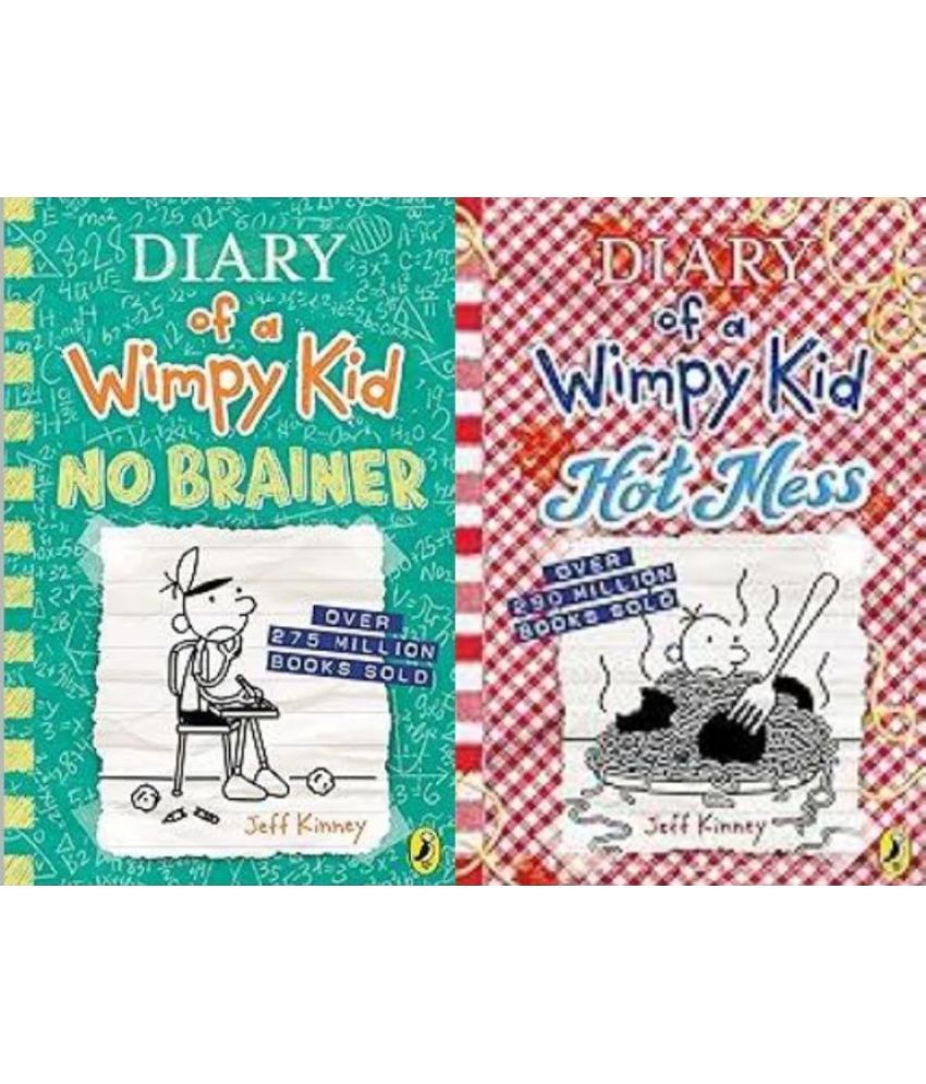     			Diary of a Wimpy Kid: Hot Mess (Book 19) + Diary of a Wimpy Kid: No Brainer (Book 18)