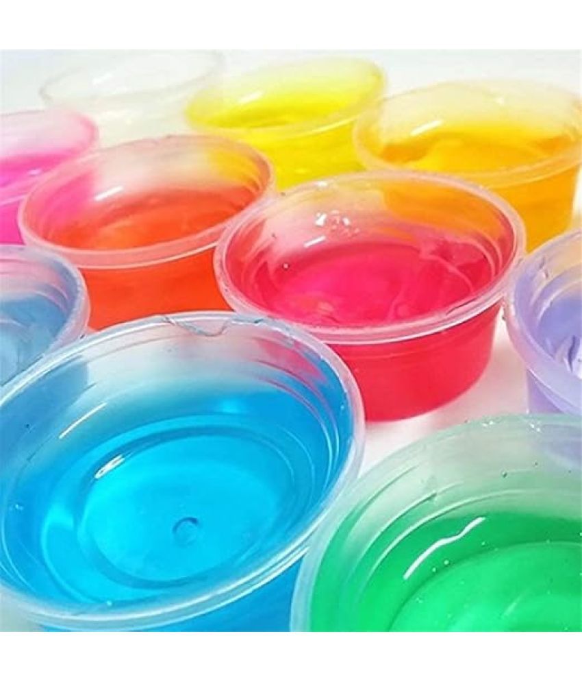     			ECLET Slime for Kids 6 Pcs Crystal Slime Multicolor Putty Toy for Kids Clay and Slimes Stress Relief Toy for Kids Best Gift Mud Slime pack of 6 any random colour will send