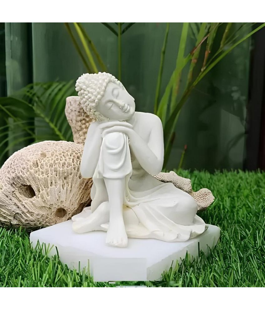     			Khushi Enterprises Polyresin Buddha Idol ( 11 cm )