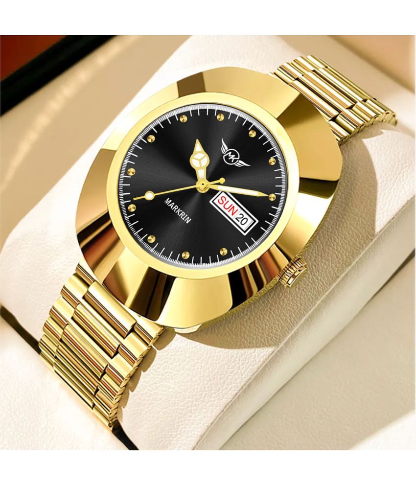     			MARKRIN Gold Stainless Steel Analog Men's Watch