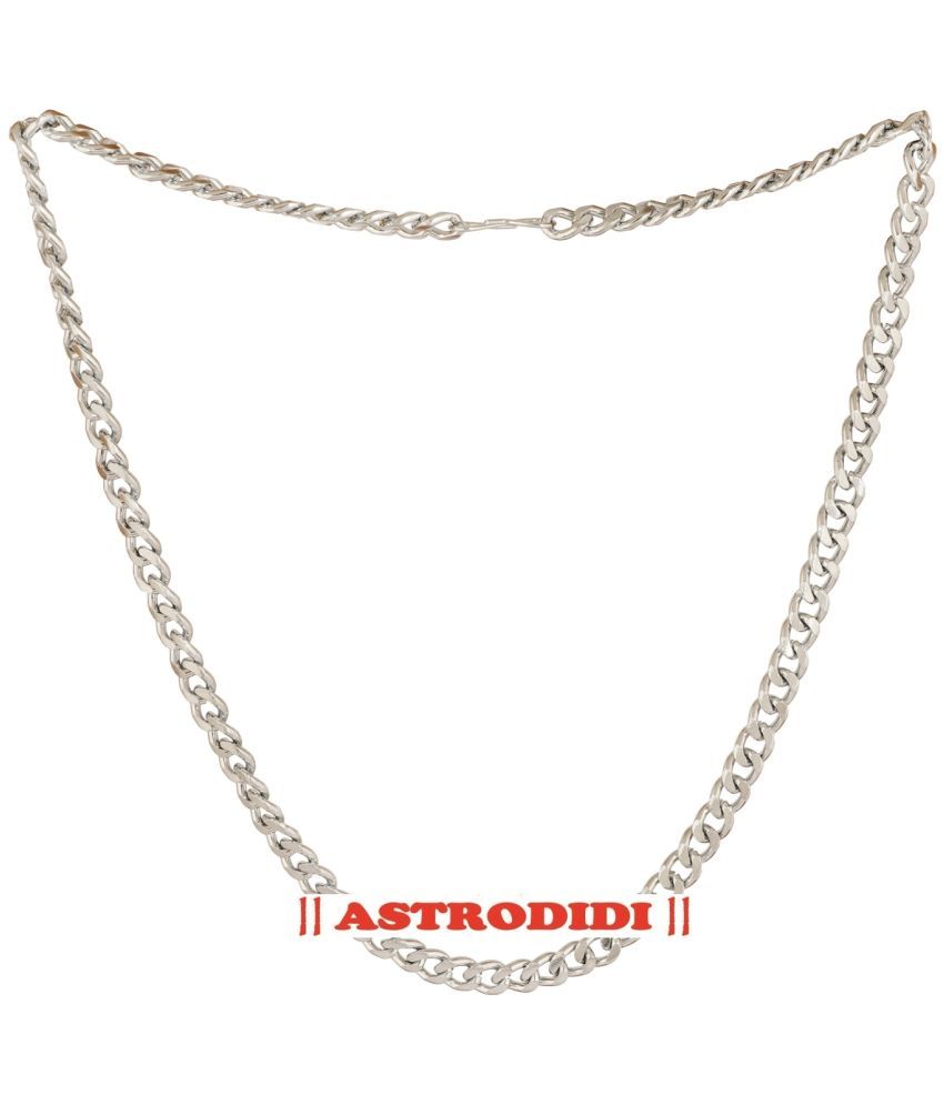     			Astrodidi Silver Plated Chain ( Set of 1 )