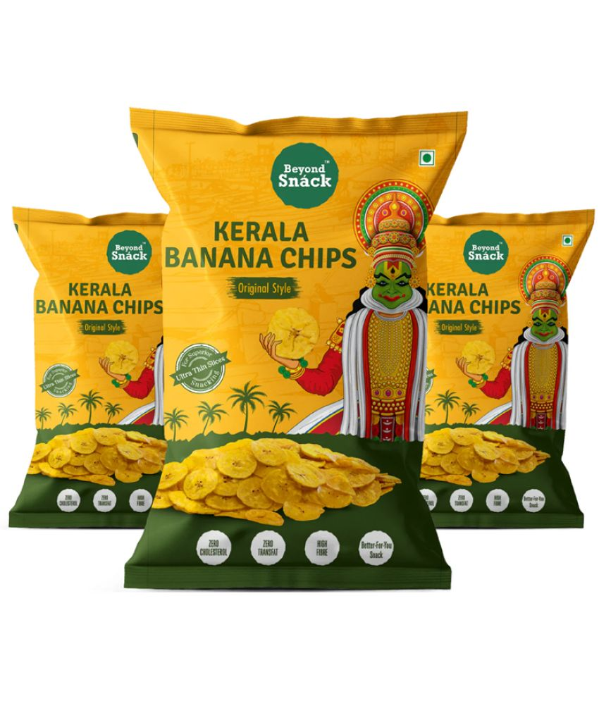     			BEYOND SNACK Salted Banana Chips 300 g Pack of 3