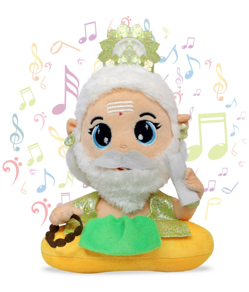     			Lord Brahma Soft Musical Mantra Chanting Plush Toy for Kids, Boys, Girls Best Hindu God Devotional Toys Gift Multicolor