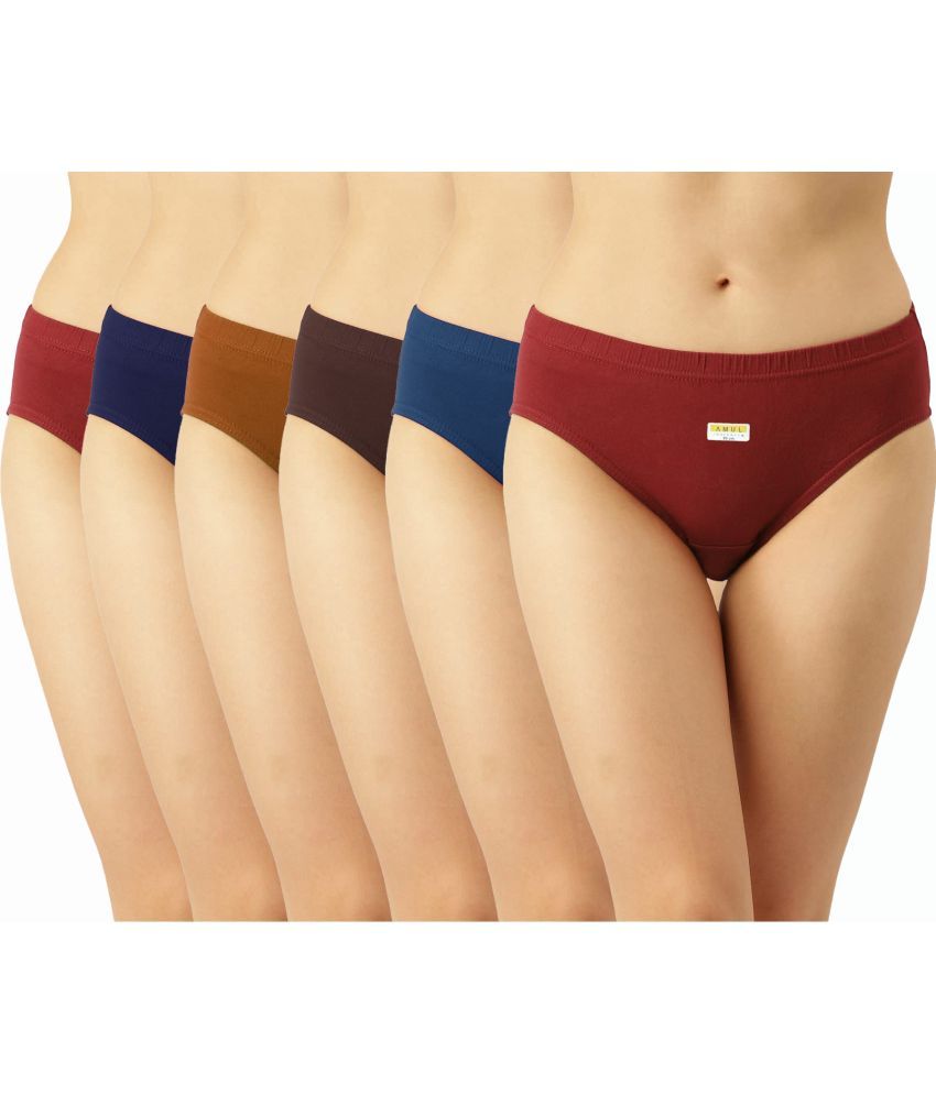     			Amul comfy Pack of 10 Cotton Briefs For Women ( Multicolor )