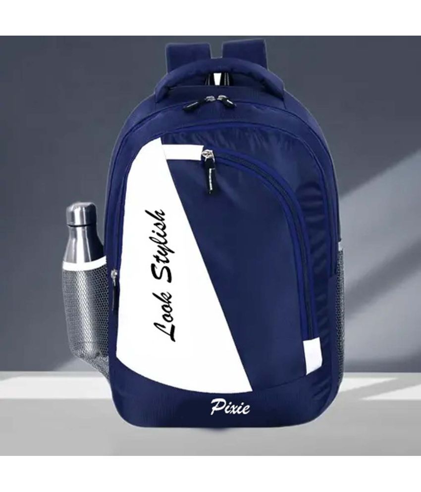     			Ashraf Enterprises 35 Ltrs Polyester Backpack *For Boys & Girls ( Blue )