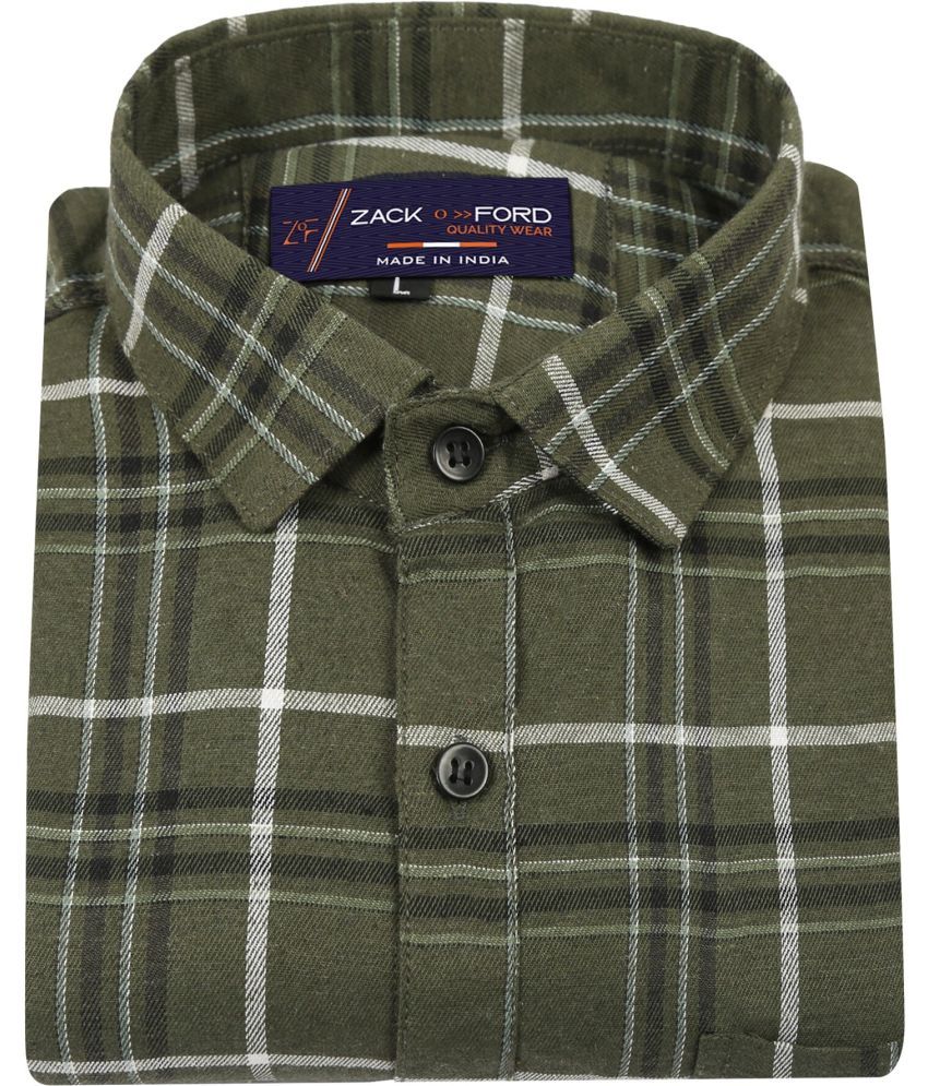     			Fatty Mouse Cotton Blend Regular Fit Checks Full Sleeves Men's Casual Shirt - Multicolor ( Pack of 1 )