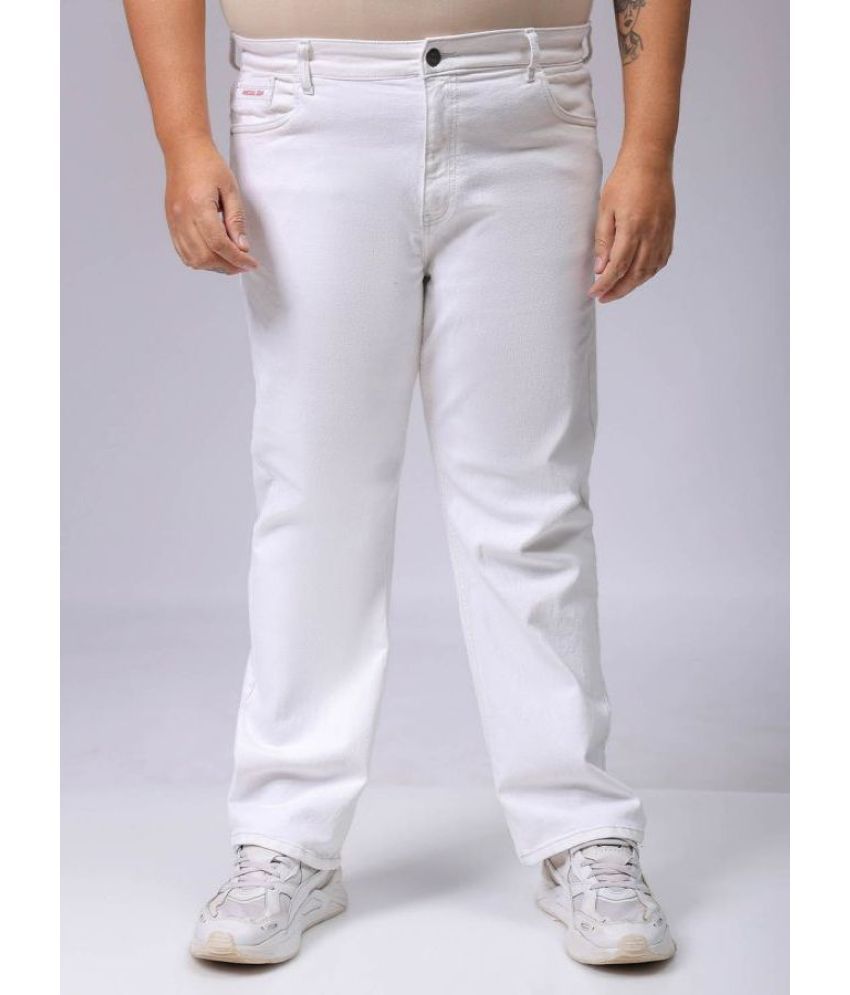     			HARDSODA Straight Basic Men's Jeans - White ( Pack of 1 )