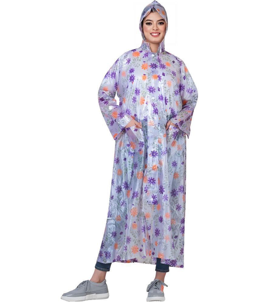     			Reoutlook PVC Long Raincoat - Purple