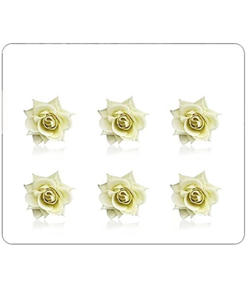     			Rhosyn White Women's Hair Clip ( Pack of 6 )