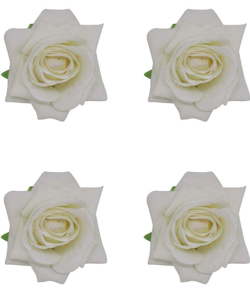     			Rhosyn White Women's Hair Clip ( Pack of 4 )