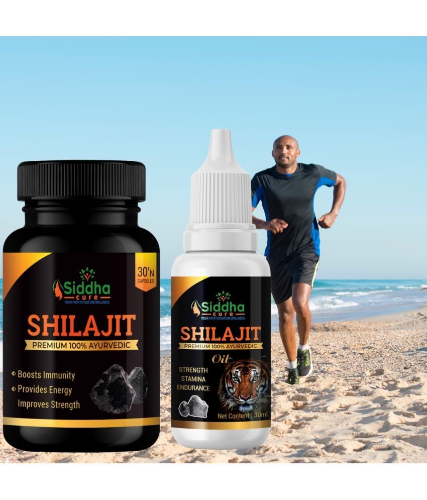     			Siddha Cure Shilajit Capsule and Oil Combo