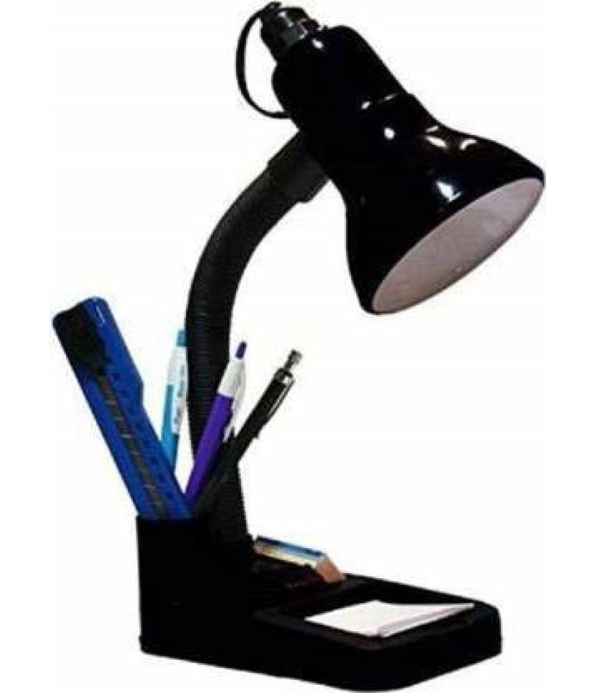     			Spark World Black Study Table Lamp ( Pack of 1 )