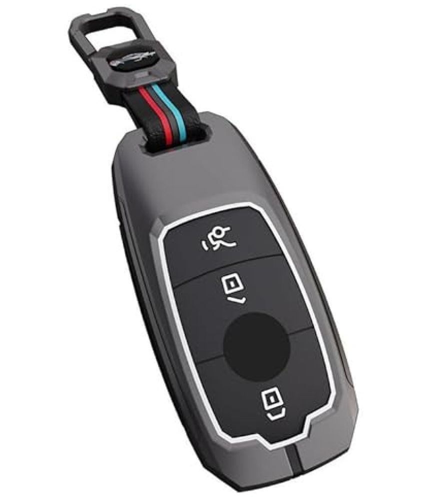     			BKN Premium Metal Soft Car Cover Key Shell with Keychain & Full Protection Compatible with Mercedes Benz: E-Class S-Class A-Class C-Class G-Class 2020 Onwards (3 Button New Smart Key)