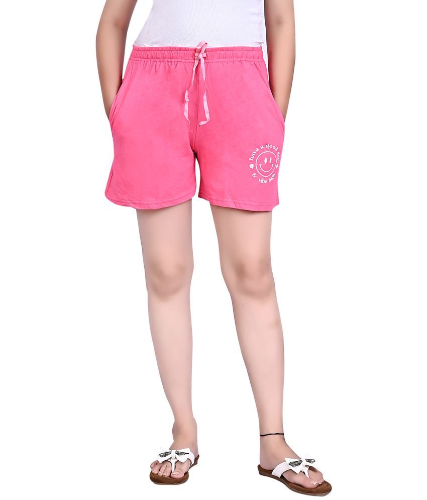     			CUSHEE Cotton Bermuda - Pink Single