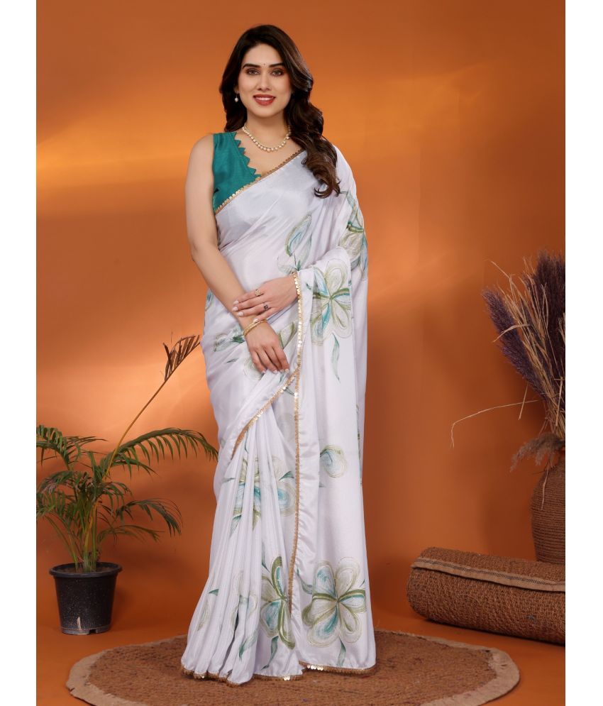     			DIKONA DESIGNER Chiffon Printed Saree With Blouse Piece ( Green , Pack of 1 )