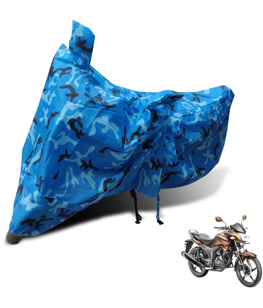     			Mockhe Bike Body Cover for Hero Hunk ( Pack of 1 ) , Blue