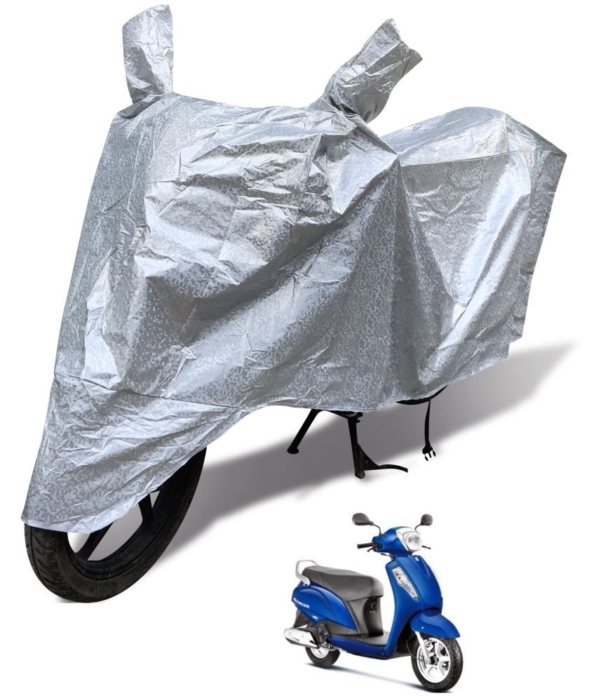     			Mockhe Bike Body Cover for Suzuki Access 125 ( Pack of 1 ) , Silver