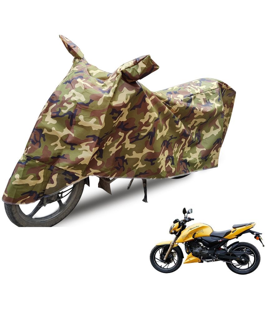     			Mockhe Bike Body Cover for TVS Apache RTR 200 4V FI ( Pack of 1 ) , Camouflage