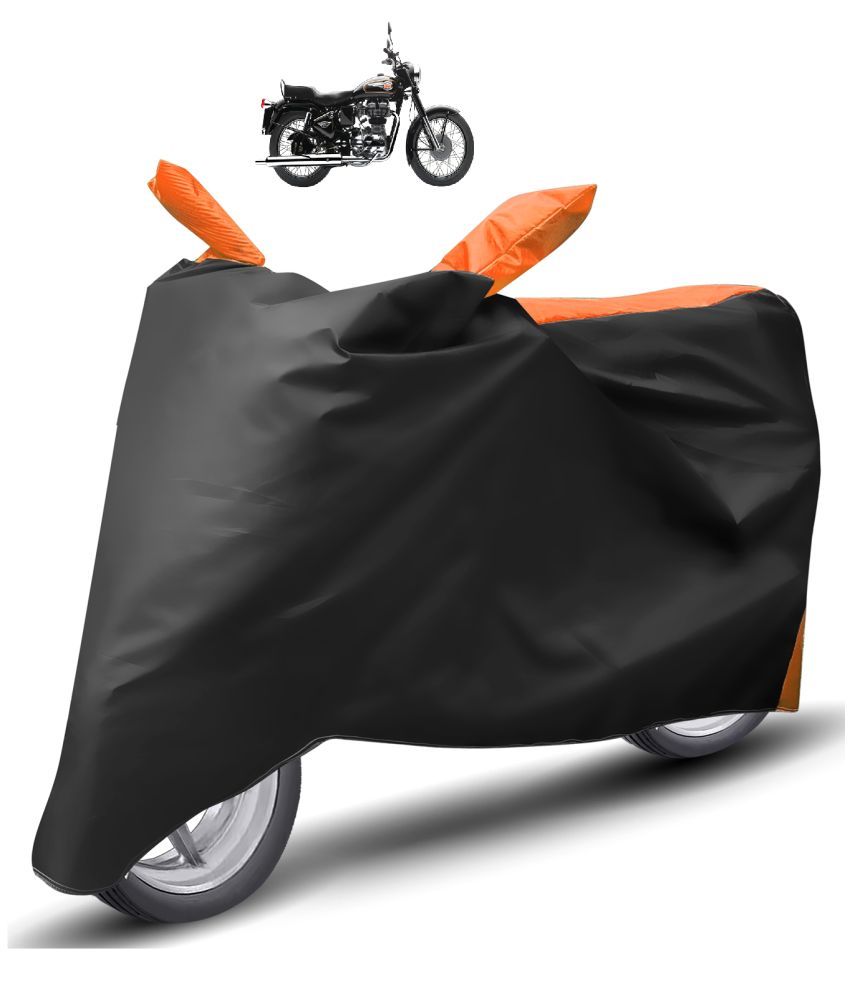     			Mockhe Bike Body Cover for Royal Enfield Bullet 350 ( Pack of 1 ) , Orange