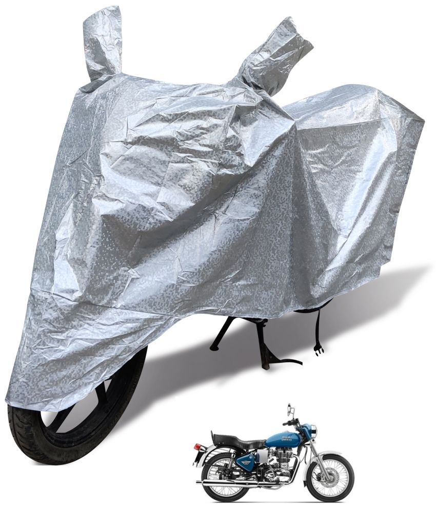     			Mockhe Bike Body Cover for Royal Enfield Bullet Electra ( Pack of 1 ) , Silver