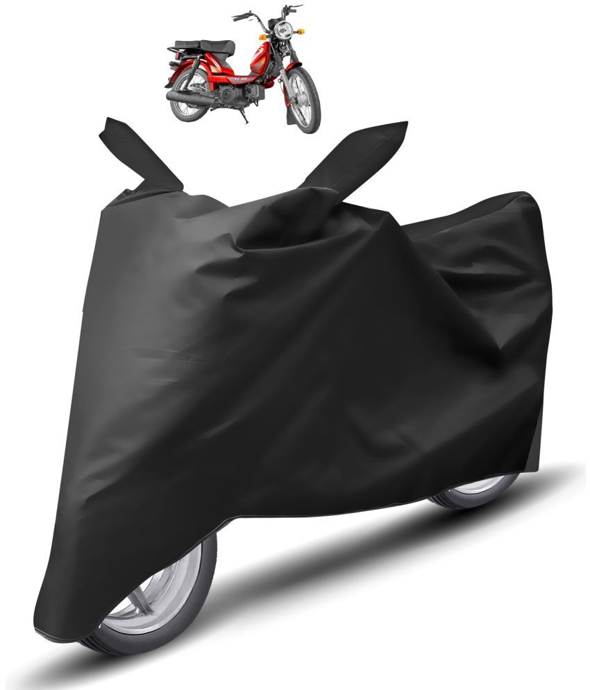     			Mockhe Bike Body Cover for TVS Heavy Duty Super XL ( Pack of 1 ) , Black