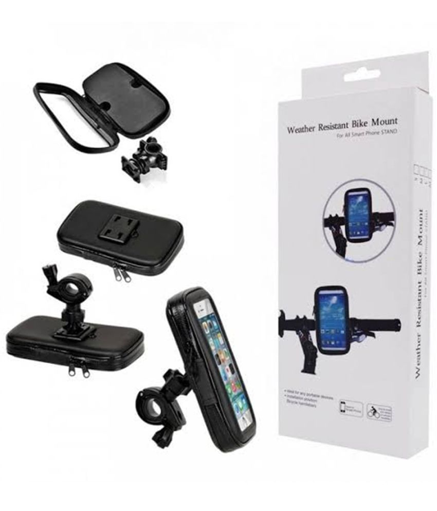     			Motorbike Mount Weather Resistant Waterproof Bike Phone Bag Bike Handlebar Mobile Mount Phone Holder