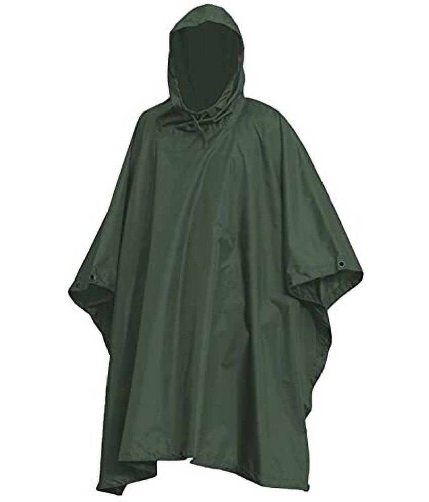     			Reoutlook Nylon Long Raincoat - Green