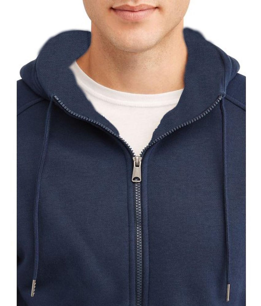     			Reoutlook Woollen Hooded Men's Sweatshirt - Blue ( Pack of 1 )