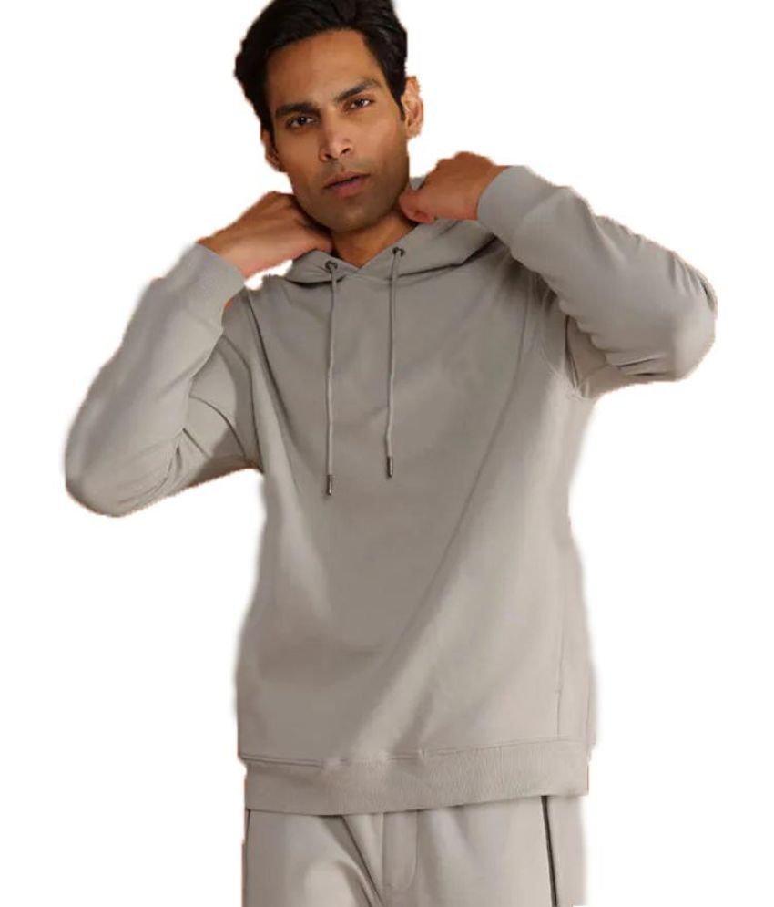     			Reoutlook Woollen Hooded Men's Sweatshirt - Grey ( Pack of 1 )