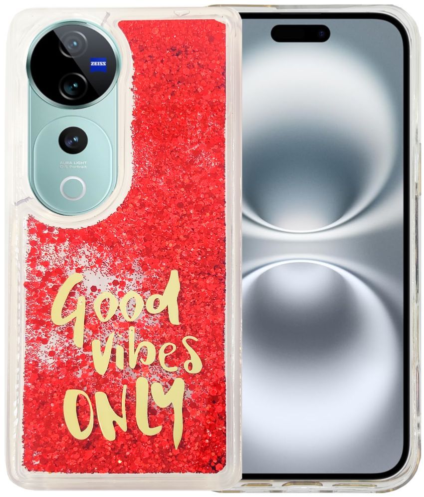     			Shining Stars Red Printed Back Cover Silicon Compatible For Vivo V40 Pro 5G ( Pack of 1 )